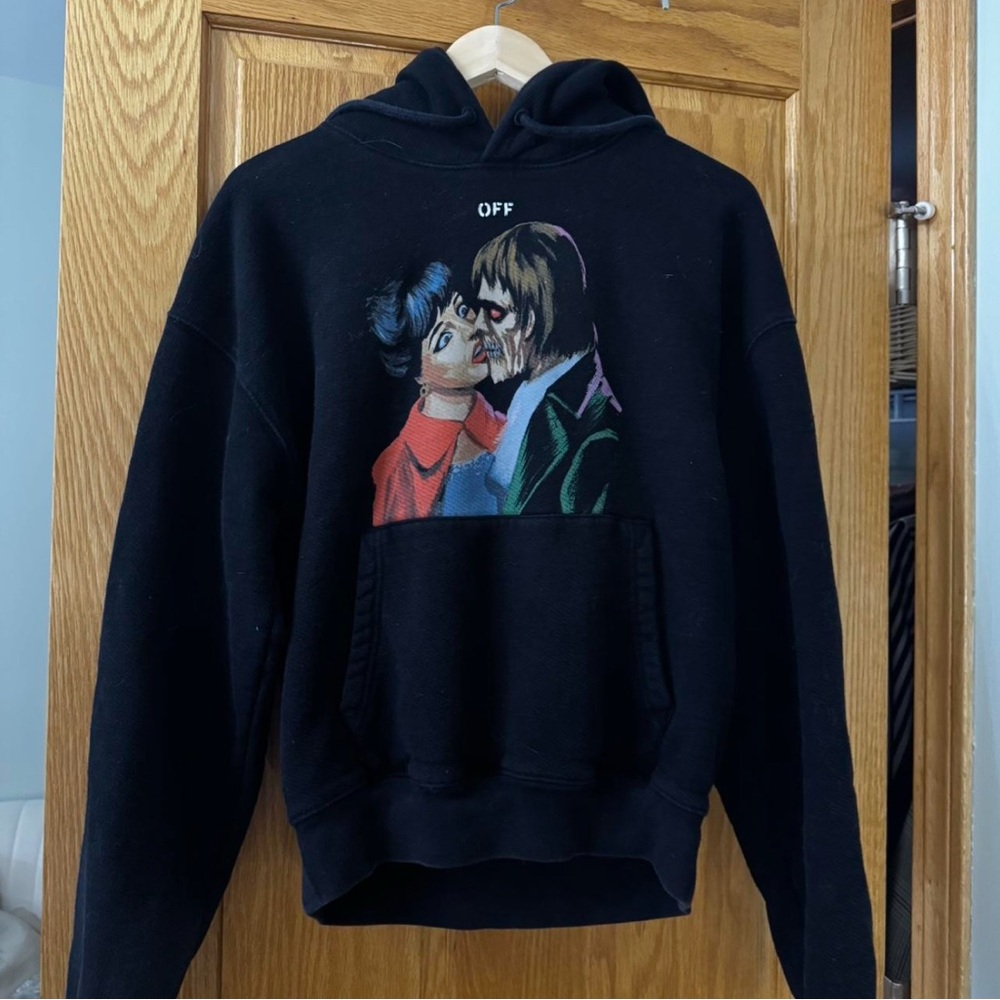 Off-White Black Graphic Hoodie